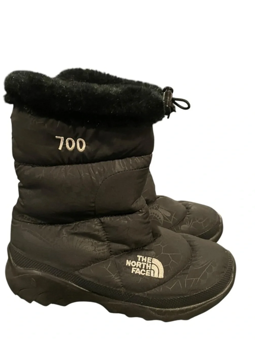 Womens Size 6 North Face Nuptse Boots Winter Black 700 Goose Down Insulated Shoe